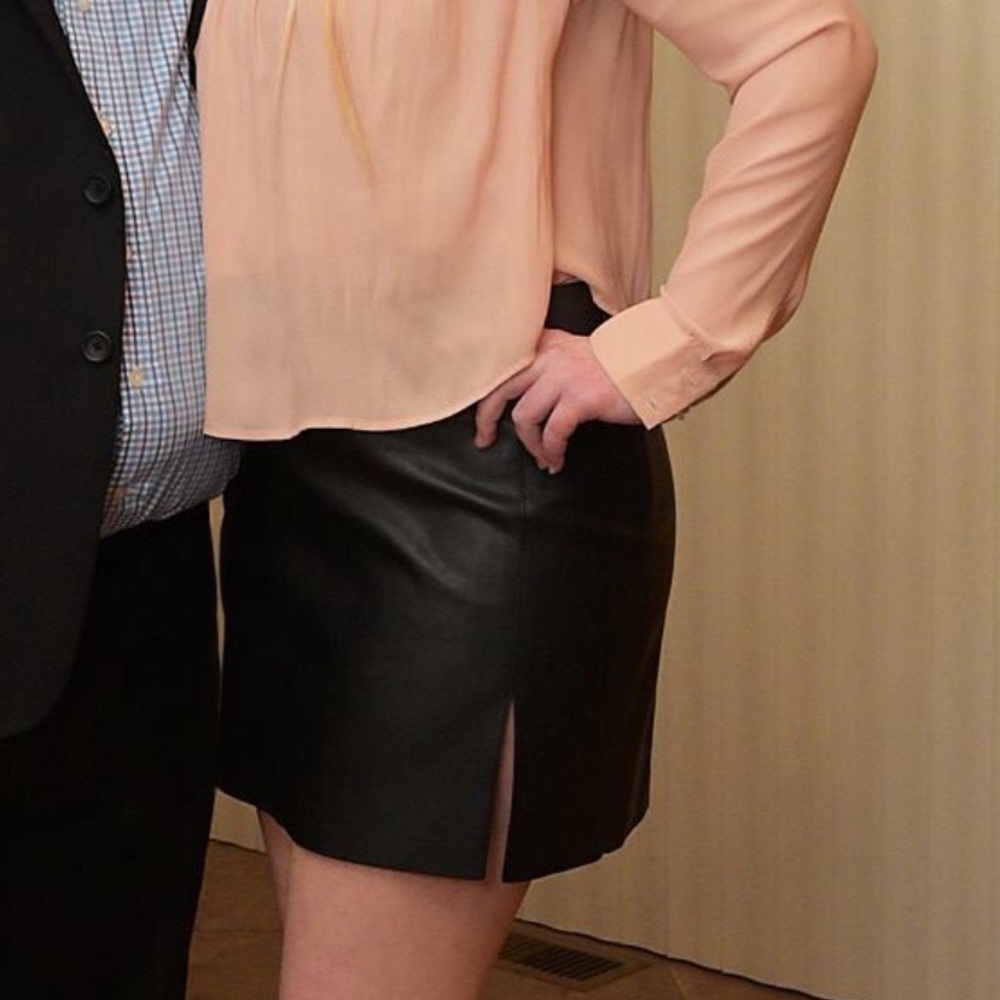 Faux Leather Skirt